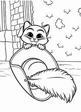 Puss Boots Coloring Pages Print Cartoon sketch template