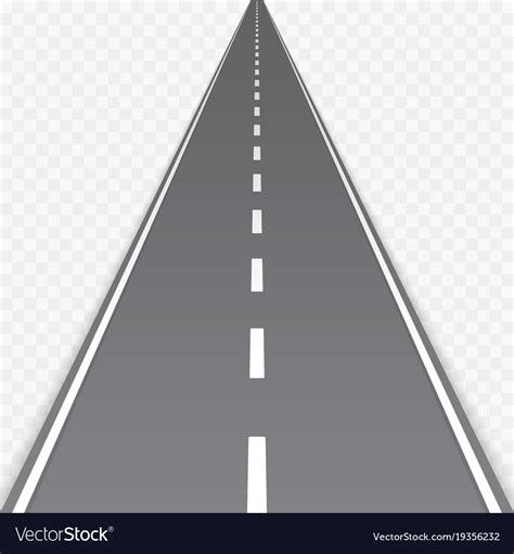 straight road  markings royalty  vector image