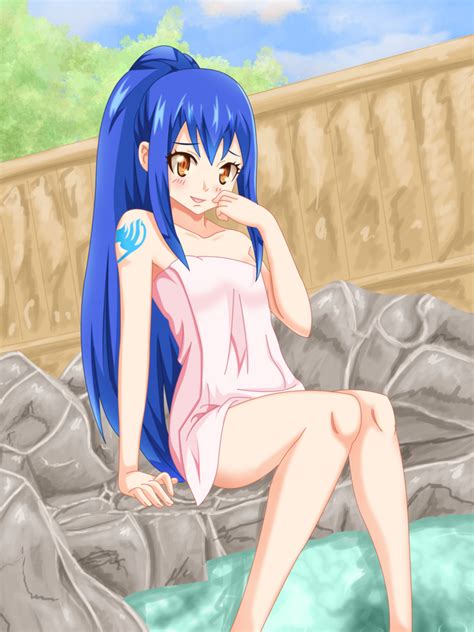 Hot Spring Wendy Marvell Sexy Hot Anime And Characters