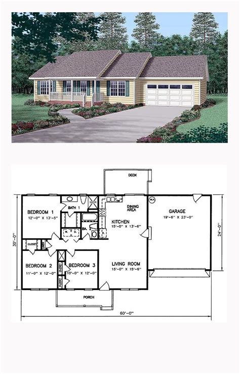 ranch house plan  total living area  sq ft  bedrooms   bathrooms ranchhome