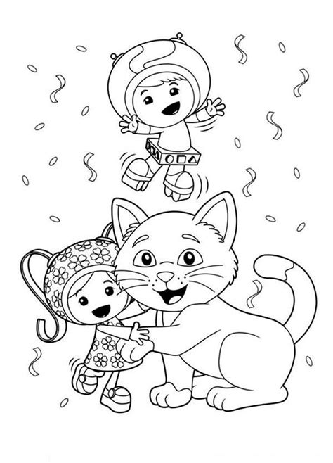 milli  kitten love  team umizoomi coloring page color luna