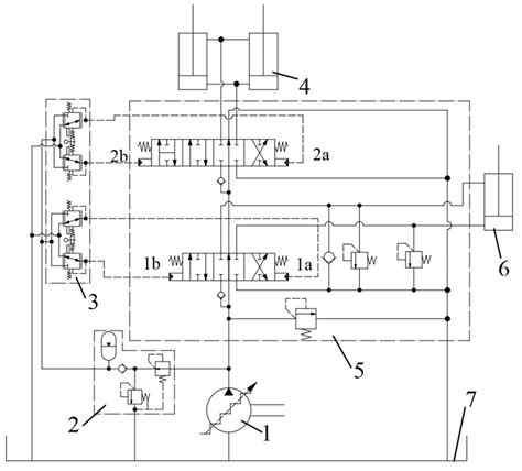 digital hydraulic schematic diagram  working device  loader  scientific diagram