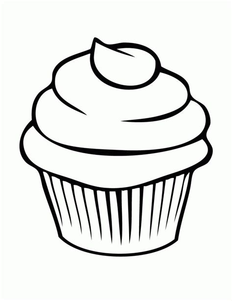printable cupcake coloring pages  kids aviana pinterest