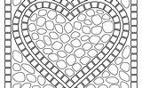 Mosaic Coloring Pages Adults Getdrawings Getcolorings sketch template
