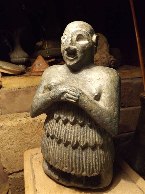 sumerian temple statue mesopotamia replica  rare ancient