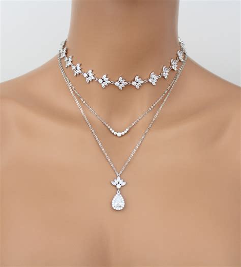 choker necklace layering necklace layered choker necklace