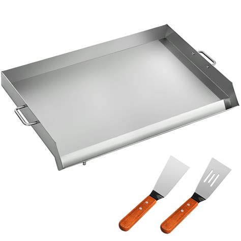 vevor universal flat top griddle  inches stainless steel flat top griddle plancha comal bbq