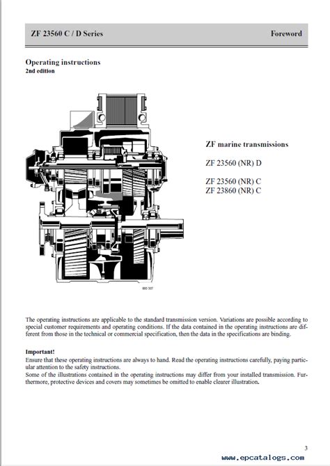 zf marine transmission  cd series spare parts catalog