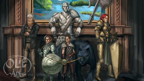 dungeons and dragons group commission by olieart on deviantart