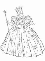 Wizard Mago Zauberer Glinda Kleurplaten Ausmalbild Dorothy Feiticeiro Malvorlage Persoonlijke Maak Wicked Glenda Boek Menino Afkomstig sketch template