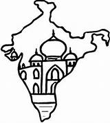 India Coloring Pages Map Kids Indian Flag Printable Drawing Colouring Sheets Pakistan God National Crafts Hindu Incredible Africa Great Symbols sketch template