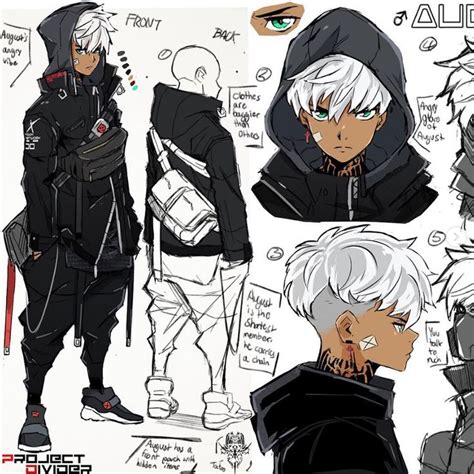 august anime character design character art character design male