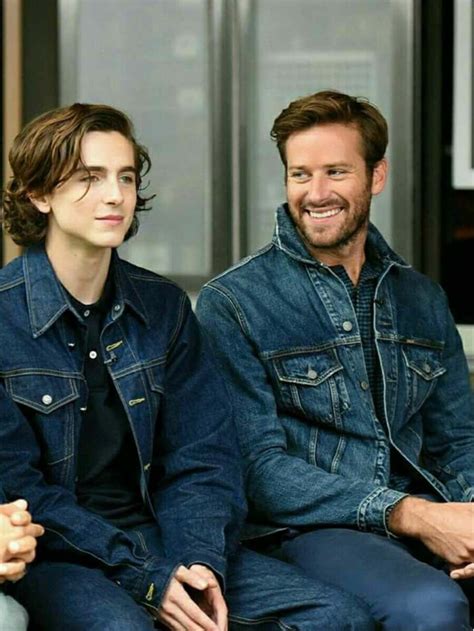 armie hammer and timothee chalamet can t decide if i m more in love with oliver and elio s love