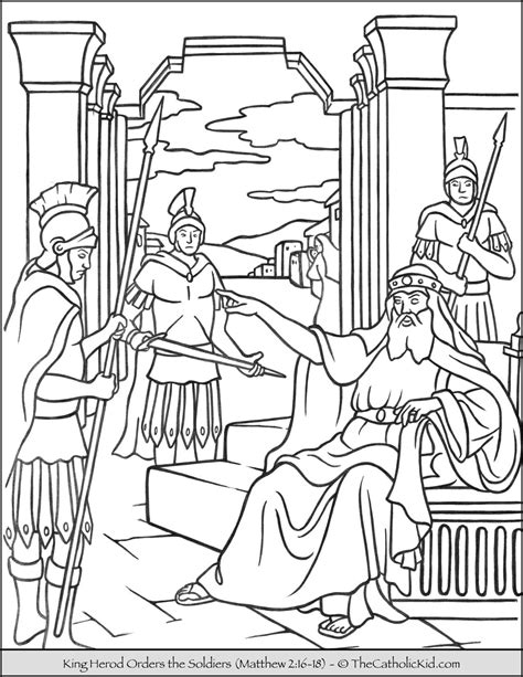 bible king coloring page
