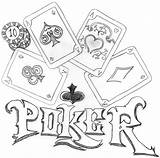 Poker Pages Coloring Chips Getcolorings Deviantart Color sketch template