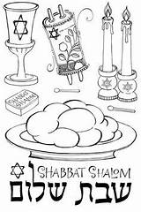 Coloring Jewish Shabbat Zenspirations sketch template