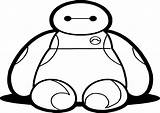 Baymax Coloring Hero Big Characters Front Wecoloringpage sketch template