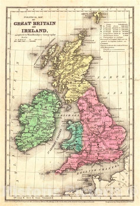 historic map  political map  great britain  ireland