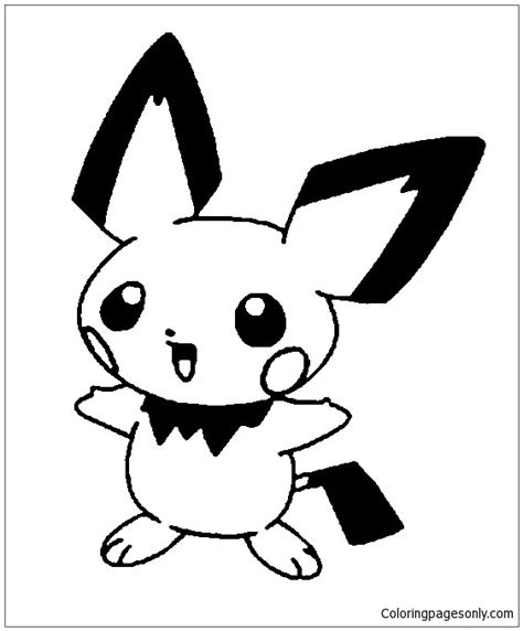 pichu pokemon coloring pages cartoons coloring pages coloring pages