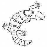 Gila Monster Coloring Pages Template Animals Kids Print sketch template