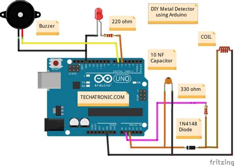 diy metal detector  arduino step  step techatronic