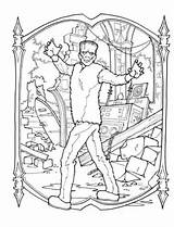Frankenstein Alien Fantastic Makes sketch template