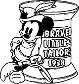 Coloring Tailor Mickey Pages Brave Little Braves Atlanta Wecoloringpage Disney Smurf Color Getdrawings Getcolorings sketch template