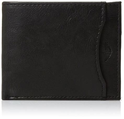 dockers mens rfid blocking passcase wallet  exterior pocket black