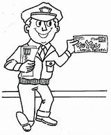 Coloring Mailman Pages Mail Carrier Postman Drawing Community Helpers Post Office Printable Preschool Color Colouring Getdrawings Jobs Google Search Used sketch template