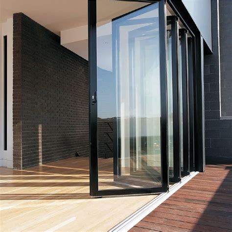 house design tempered glass aluminium door glass folding doors china door  folding door