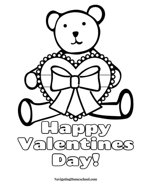valentines day printables valentines day coloring page