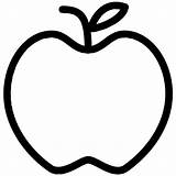 Outline Apple Clip Clipart Coloring Pages sketch template