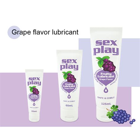 fruit flavored water based lube oral sex natural edible sex lube for