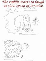 Coloring Tortoise Hare Story Pages Rabbit Racing Kids3 Comments Sketch Kids Race Printable sketch template