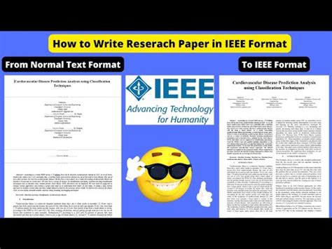 write  research paper  ieee format youtube
