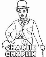 Chaplin Comedian Topcoloringpages sketch template