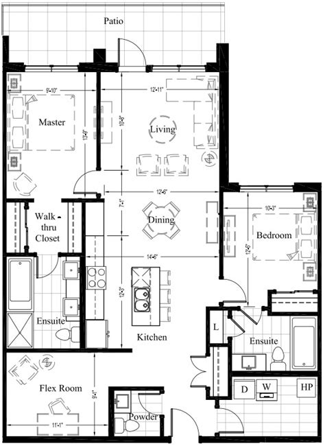 suite   sq ft  bedroom  condo floor plan