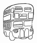 Kids Coloring Bus Time sketch template