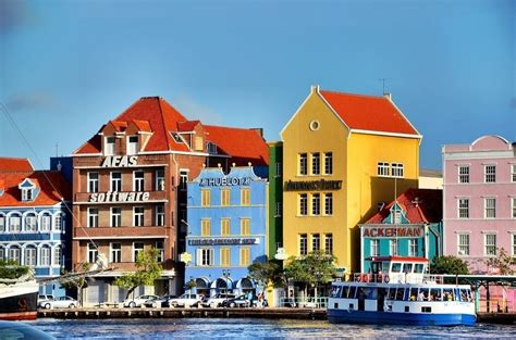 colorful buildings  willemstad curacao