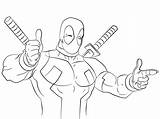 Deadpool Coloring Pages Printable sketch template