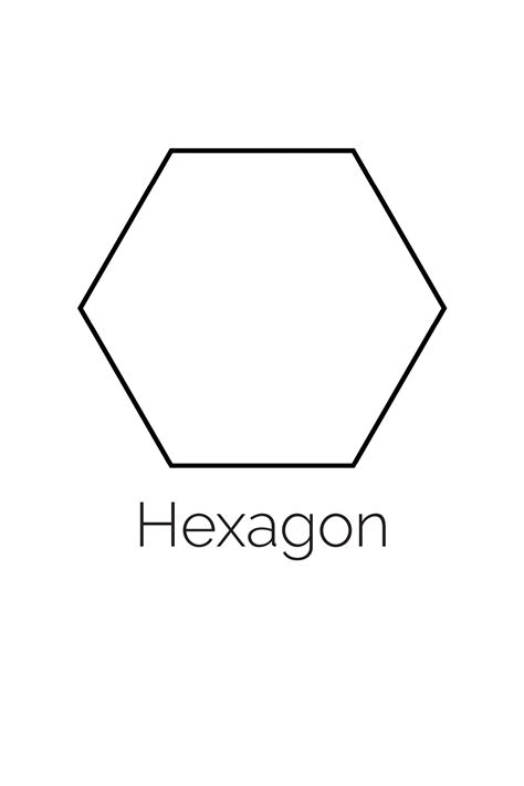 hexagon shape printable customize  print