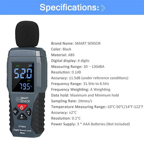 mini noise meter noise measuring instrument decibel tester  dba wm ebay