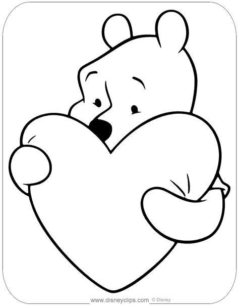 mickey mouse coloring pages valentines day hakume colors