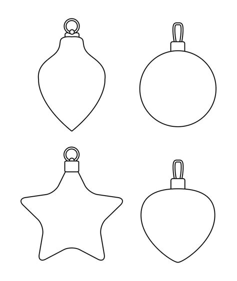 printable template christmas ornament template ornament