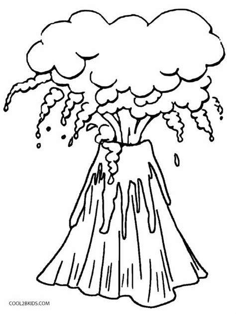 printable volcano coloring pages  kids coolbkids