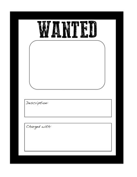 wanted poster template  word templates