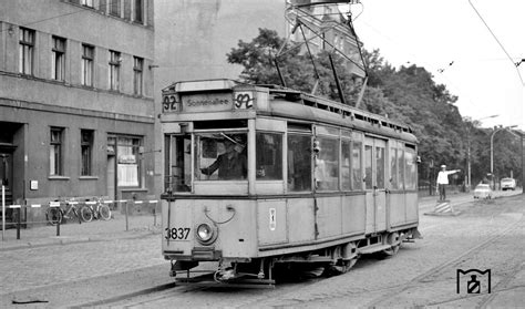 1970 strassenbahn linie 92 in der gruenauer strasse in berlin niederschoeneweide old trains