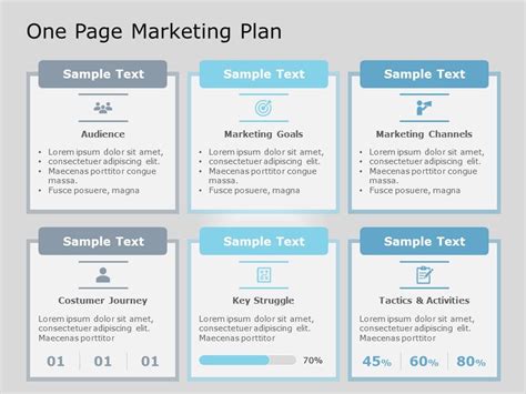 editable  page marketing plan templates  powerpoint