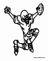 Football Sports Coloring Sheet Player sketch template