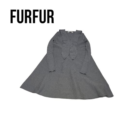 Fur Fur Furfur ファーファー セーラニットワンピース グレーの通販 By Keiem S Shop｜ファーファーならラクマ